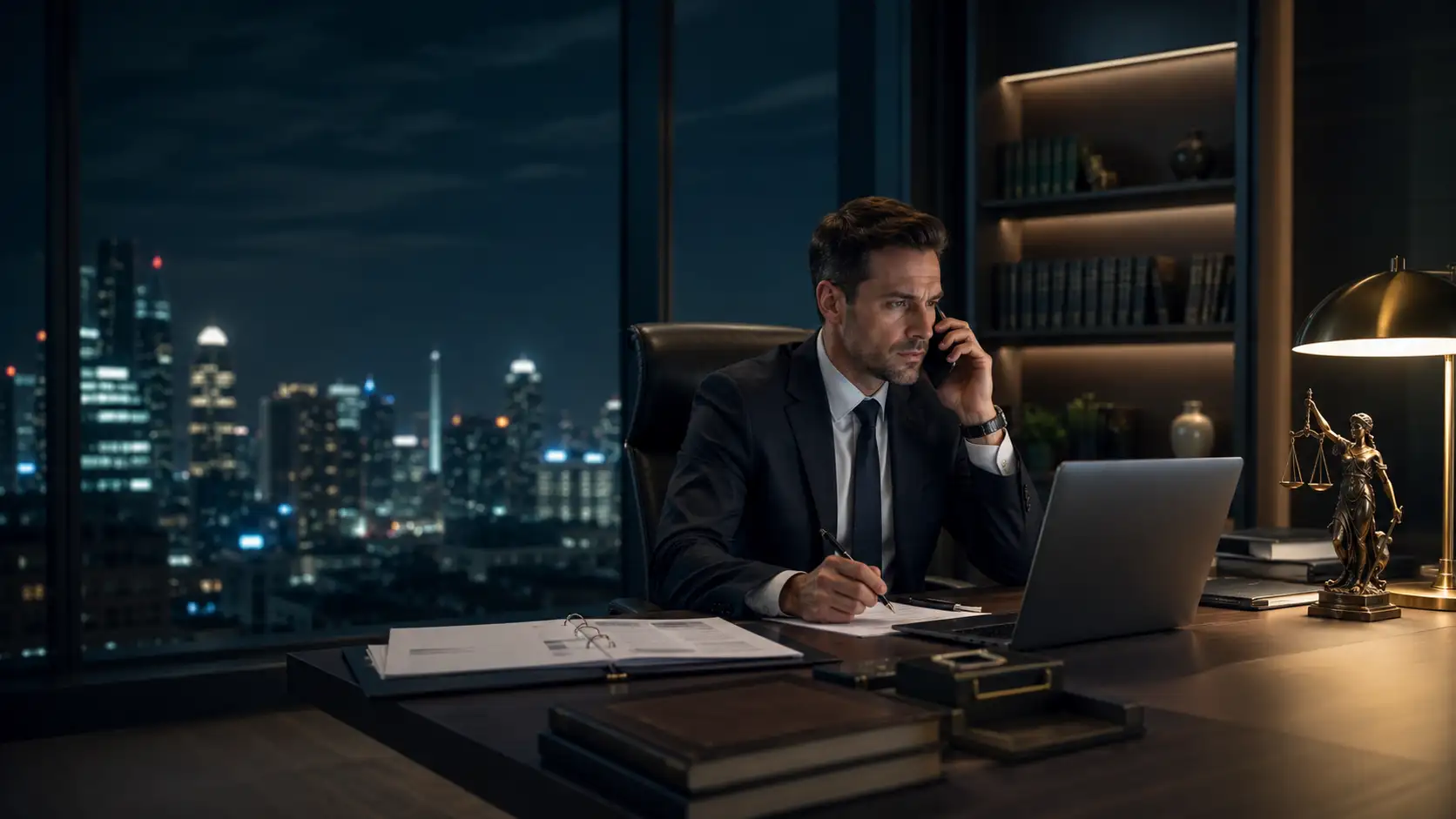 Atención jurídica 24/7 para empresas en Buenos Aires, guardia legal permanente para emergencias corporativas, accidentes laborales en planta, incidentes con clientes, allanamientos, decomisos, conflictos sindicales y respuesta inmediata por WhatsApp y videollamada.